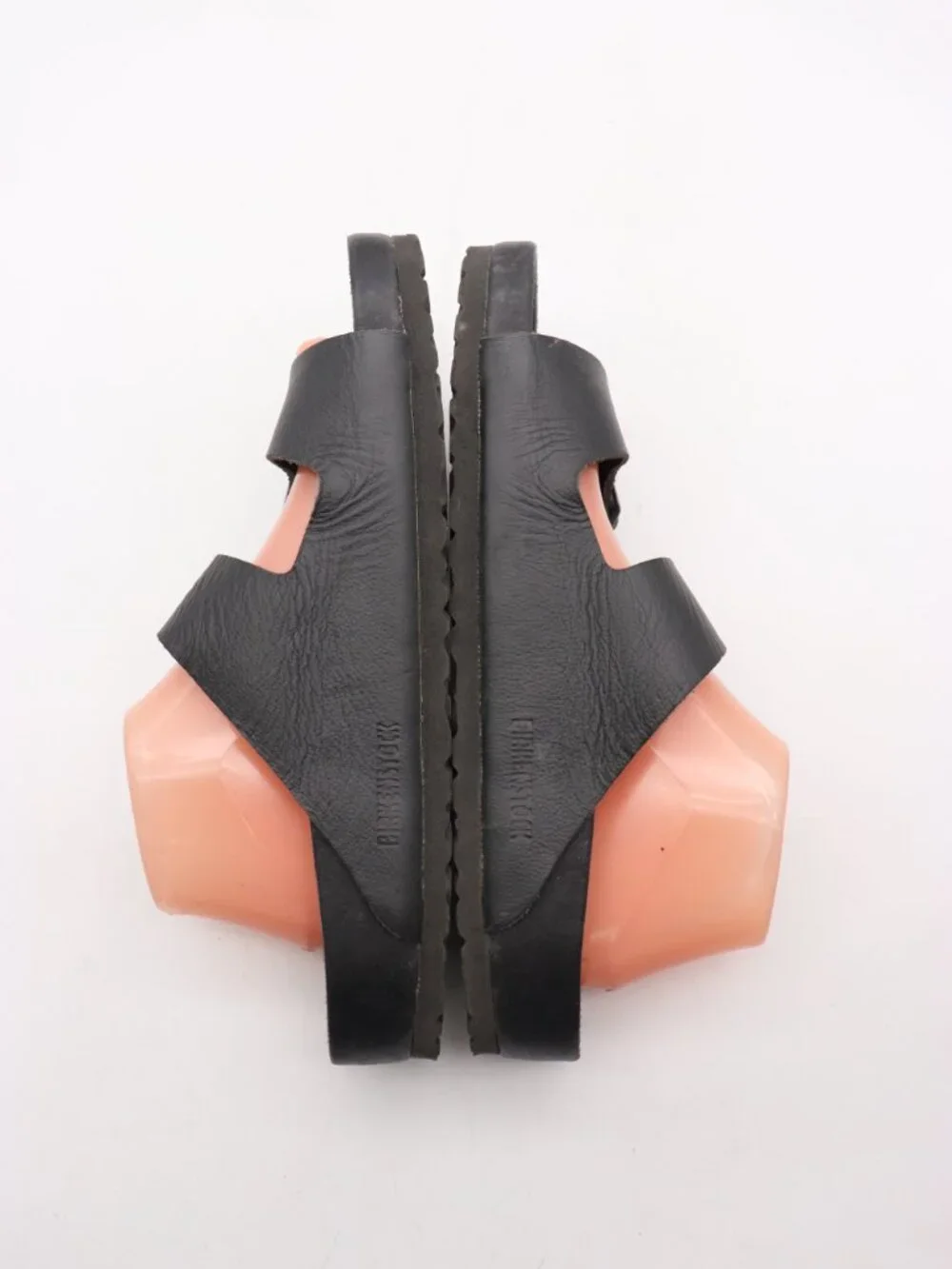 Birkenstock Arizona Men's Size EU 43 US 10 Black Leather Slip On Casual Sandals